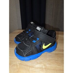 Nike Toddler Shoes Hook & Loop Blue Black 457031-013 Boys Size 4C